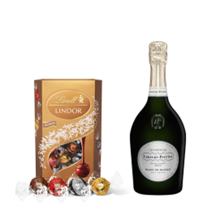 Buy Laurent Perrier Blanc de Blancs Champagne 75cl With Lindt Lindor Assorted Truffles 200g