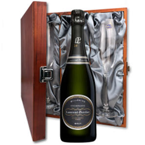 Buy Laurent Perrier Brut, Millesime, Vintage 2012 And Flutes In Luxury Presentation Box