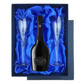 Buy Laurent Perrier Grand Siecle in Blue Luxury Presentation Set With Flutes