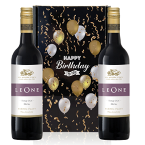 Buy Leone Shiraz 75cl 75cl Red Wine Happy Birthday Wine Duo Gift Box (2x75cl)