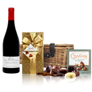 Buy Les Violettes Cotes du Rhone 75cl Red Wine And Chocolates Hamper