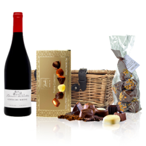 Buy Les Violettes Cotes du Rhone 75cl Red Wine And Chocolates Hamper