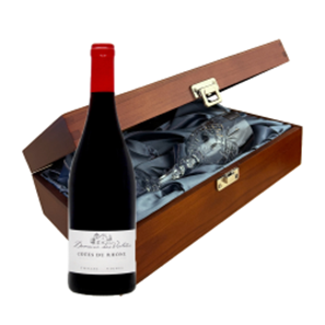 Buy Les Violettes Cotes du Rhone 75cl Red Wine In Luxury Box With Royal Scot Wine Glass