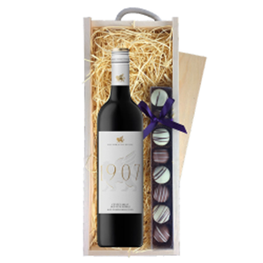 Buy Lou Miranda Estate Centenarian Old Vine Shiraz 75cl Red Wine & Truffles, Wooden Box