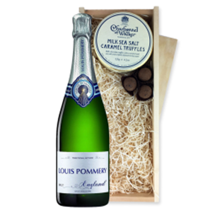 Buy Louis Pommery 75cl Brut England And Milk Sea Salt Charbonnel Chocolates Box