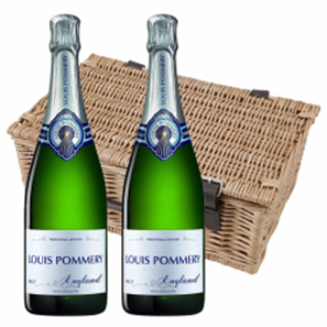 Buy Louis Pommery 75cl Brut England Duo Hamper (2x75cl)