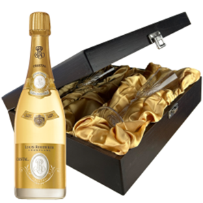 Buy Louis Roederer Cristal Vintage 2015 Brut 75cl And Flutes In Luxury Presentation Box