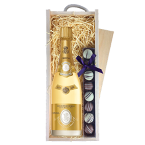 Buy Louis Roederer Cristal Vintage 2015 Brut 75cl & Truffles, Wooden Box