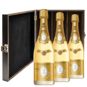 Buy Louis Roederer Cristal Vintage 2015 Brut 75cl Trio Luxury Gift Boxed Champagne