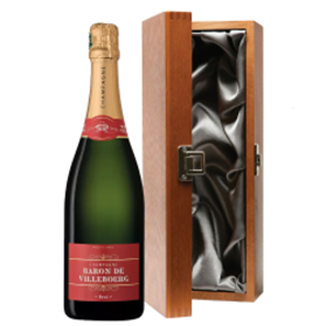 Buy Luxury Gift Boxed Baron De Villeboerg Brut Chamapgne 75cl