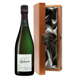 Buy Luxury Gift Boxed Lanson Green Label Organic Champagne 75cl