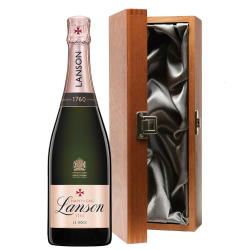 Buy Luxury Gift Boxed Lanson Le Rose Label Champagne 75cl