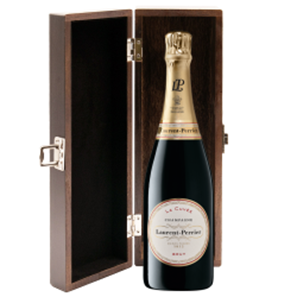 Buy Elm Wood Gift Boxed Laurent Perrier La Cuvee, NV, 75cl