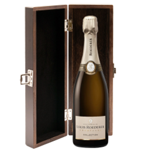 Buy Elm Wood Gift Boxed Louis Roederer Collection 245 Champagne 75cl