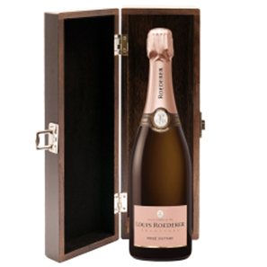 Buy Elm Wood Gift Boxed Louis Roederer Vintage Rose, 2017