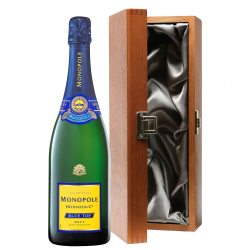 Buy Luxury Gift Boxed Monopole Blue Top Brut Champagne 75cl