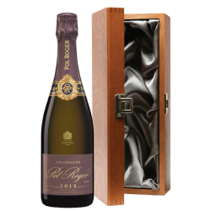 Buy Luxury Gift Boxed Pol Roger Rose 2015 Vintage Champagne 75cl