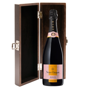 Buy Elm Wood Gift Boxed Veuve Clicquot, Vintage Rose, 2015