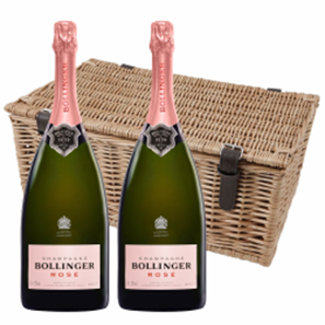Buy Magnum of Bollinger Rose Champagne 1.5L Twin Magnum Hamper (2x150cl)