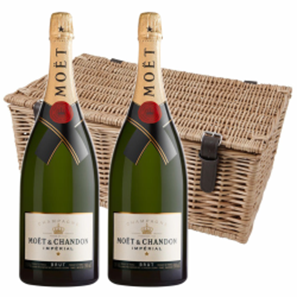 Buy Magnum of Moet & Chandon Brut Imperial Champagne Twin Magnum Hamper (2x150cl)