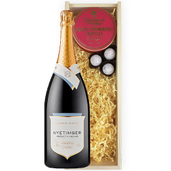 Buy Magnum Of Nyetimber Classic Cuvee 150cl And Strawberry Charbonnel Truffles Magnum Box