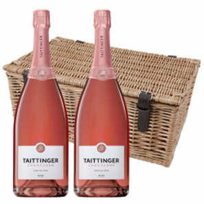 Buy Magnum of Taittinger Brut Prestige Rose NV Champagne Twin Magnum Hamper (2x150cl)