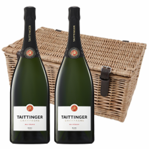 Buy Magnum of Taittinger Brut Reserve, NV, Champagne Twin Magnum Hamper (2x150cl)