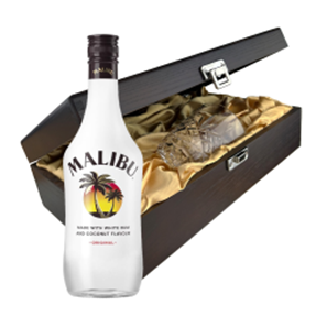 Buy Malibu Original Coconut Rum 70cl In Luxury Box With Royal Scot Glass