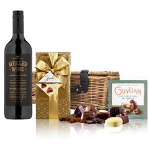 Buy Maple Falls Mulled Wine 75cl And Chocolates Hamper