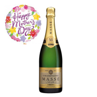 Buy Masse Brut Champagne and Mother's day Balloon