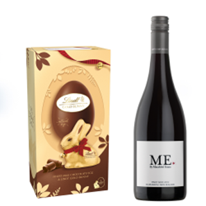 Buy ME by Matahiwi Estate Piont Noir 75cl Red Wine and Lindt Easter Egg 195g