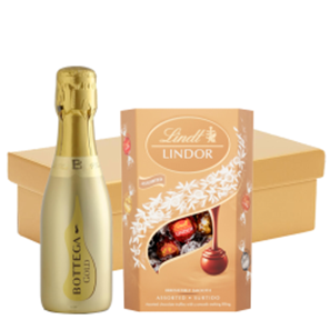 Buy Mini Bottega Gold Brut Prosecco 20cl And Chocolates In Gift Hamper