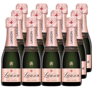 Buy Mini Lanson Le Rose Creation Champagne 20cl Case of 12
