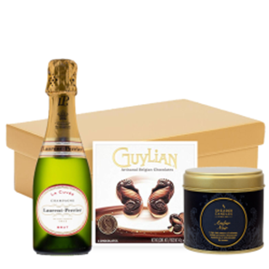 Buy Mini Laurent Perrier La Cuvee Champagne 20cl & Candle Gift Hamper