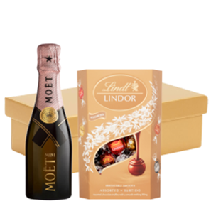 Buy Mini Moet Rose Champagne 20cl And Chocolates In Gift Hamper
