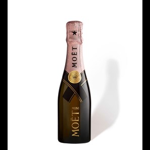 Personalised Moet and Chandon Rose Imperial Mini and Glass Gift Set