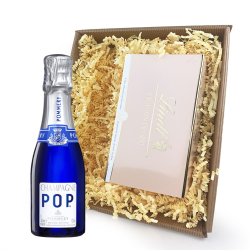 Buy Mini Pommery POP Brut Champagne 20cl Champagne and Chocolates In Tray