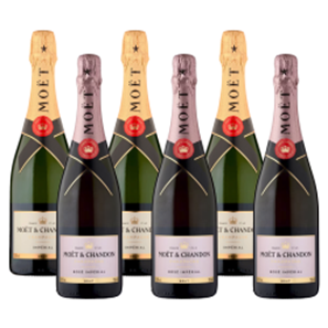 Buy Moet & Chandon Brut 75cl and Moet & Chandon Rose 75cl (6x75cl) Case