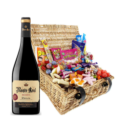 Buy Monte Real Reserva 75cl Red Wine And Retro Sweet Hamper