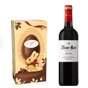 Buy Monte Real Tempranillo 75cl Red Wine and Lindt Easter Egg 195g