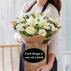 Buy Neutral Hand-tied bouquet made with the finest flowers
