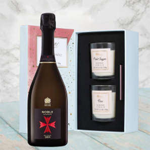 Buy Noble Champagne Brut Vintage 2004 75cl With Love Body & Earth 2 Scented Candle Gift Box