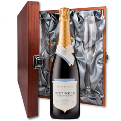 Buy Nyetimber Classic Cuvee 75cl And Flutes In Luxury Presentation Box