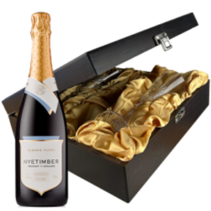 Buy Nyetimber Classic Cuvee 75cl And Flutes In Luxury Presentation Box