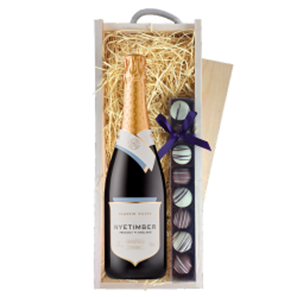 Buy Nyetimber Classic Cuvee 75cl & Truffles, Wooden Box