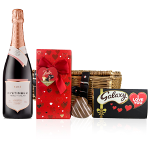 Buy Nyetimber Rose English Sparkling Wine 75cl And Chocolate Love You Hamper