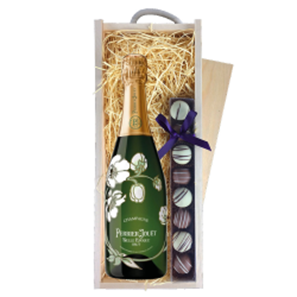 Buy Perrier Jouet Belle Epoque Brut, Vintage, 2014 & Truffles, Wooden Box