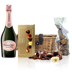 Buy Perrier Jouet Blason Rose Champagne 75cl And Chocolates Hamper