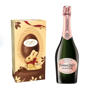 Buy Perrier Jouet Blason Rose Champagne 75cl and Lindt Easter Egg 195g