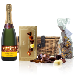 Buy Personalised Champagne - Candles Label And Chocolates Hamper